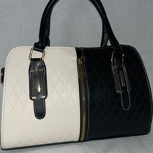 Cute black and white bag